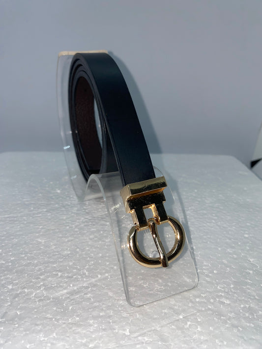 CODD20 - Correa de cuero reversible tipo delgada para dama