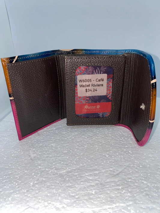W6005 - Wallet de cuero para dama marca Riviera