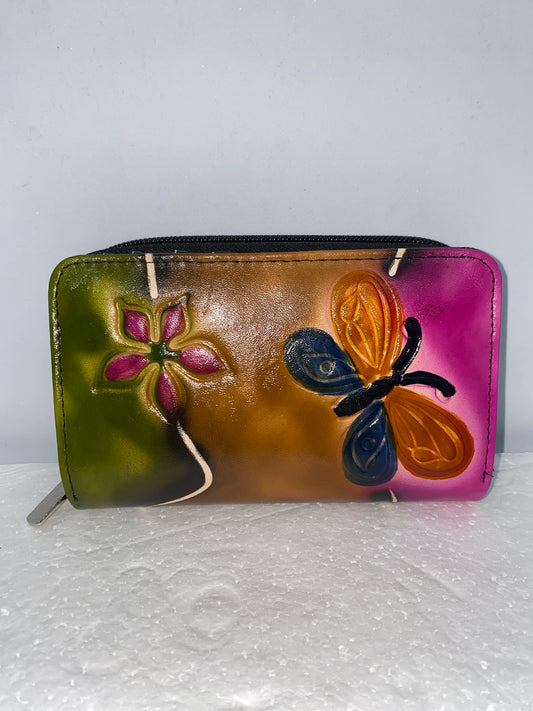 W307 - Wallet de cuero Tala pintada marca Montana