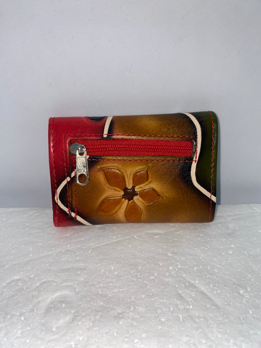 W3035 - Wallet mini de cuero Tala pintada