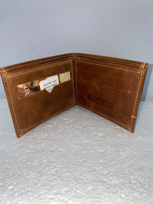 BG315D - Billetera de cuero Genuino marca Gabino