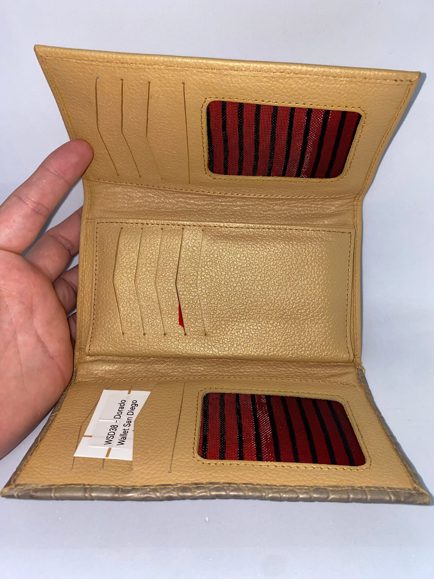 WSD38 - Wallet de cuero Graso marca San diego