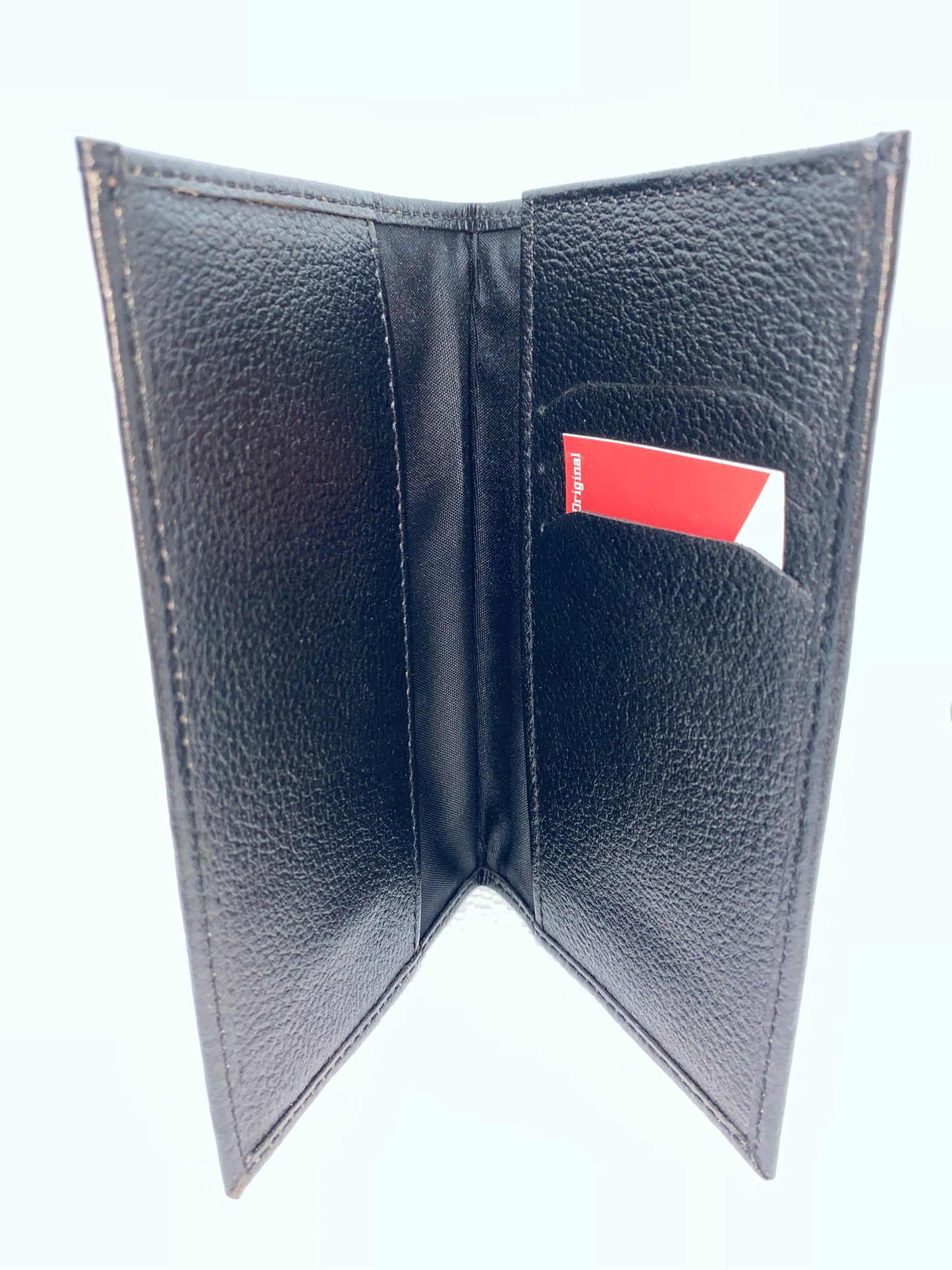 PP528 - Tarjetero porta pasaporte de cuero marca Quality Leather