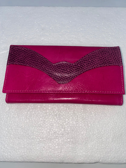 W208 - Wallet de cuero Graso para dama grande marca Quality Leather