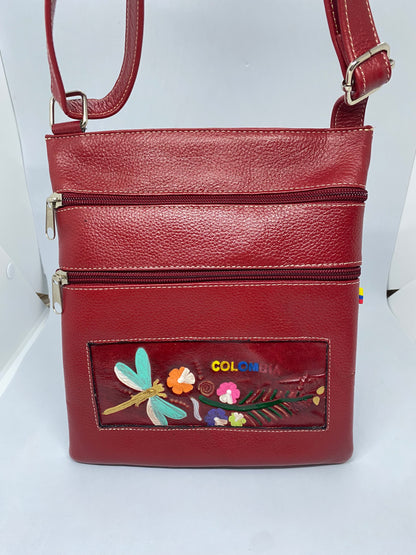 BC40 - Bolso plano de cuero Tala Colombiano