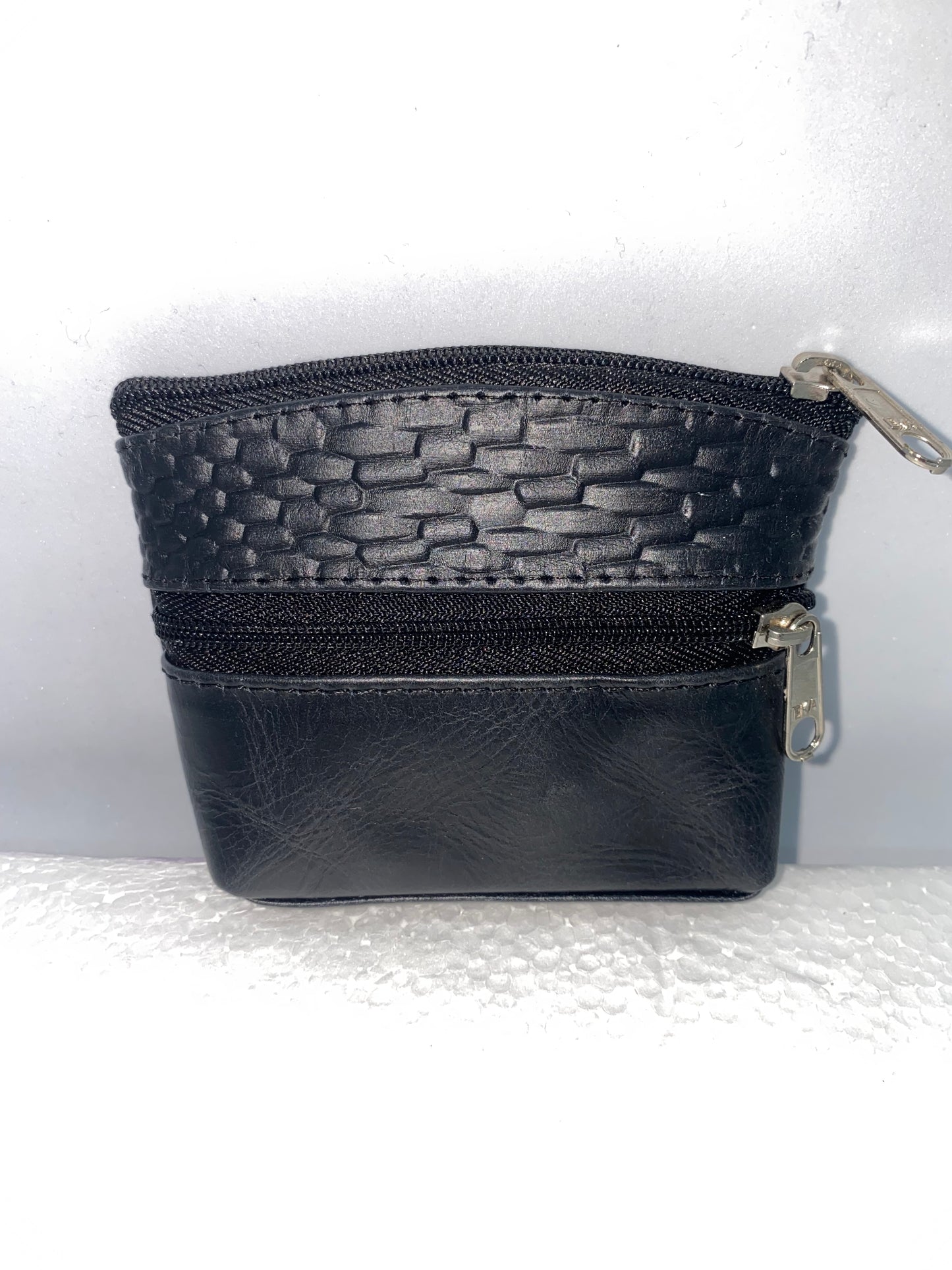 MQ10 - Monedero de cuero liso marca Quality Leather