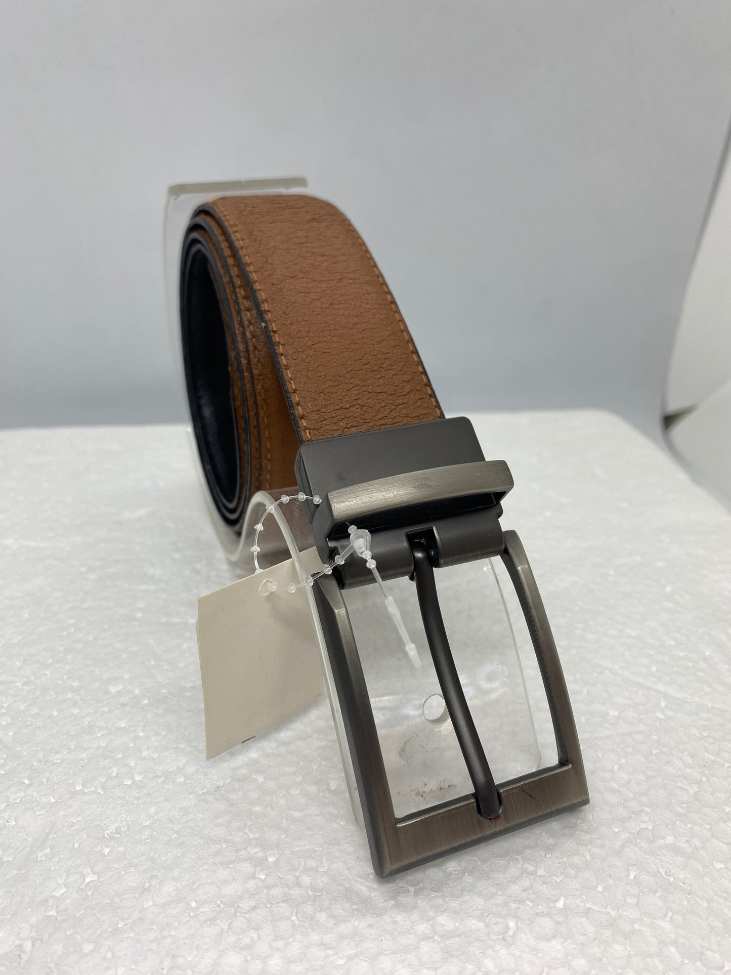 COR15 - Correa de cuero liso reversible marca Quality Leather