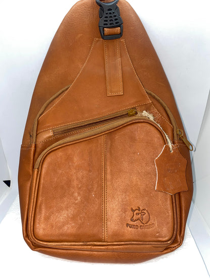 P340 - Pechera de cuero tula grande marca Puro Cuero