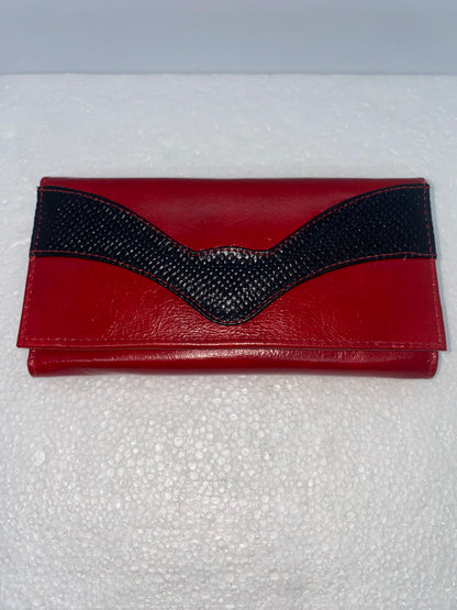 W208 - Wallet de cuero Graso para dama grande marca Quality Leather