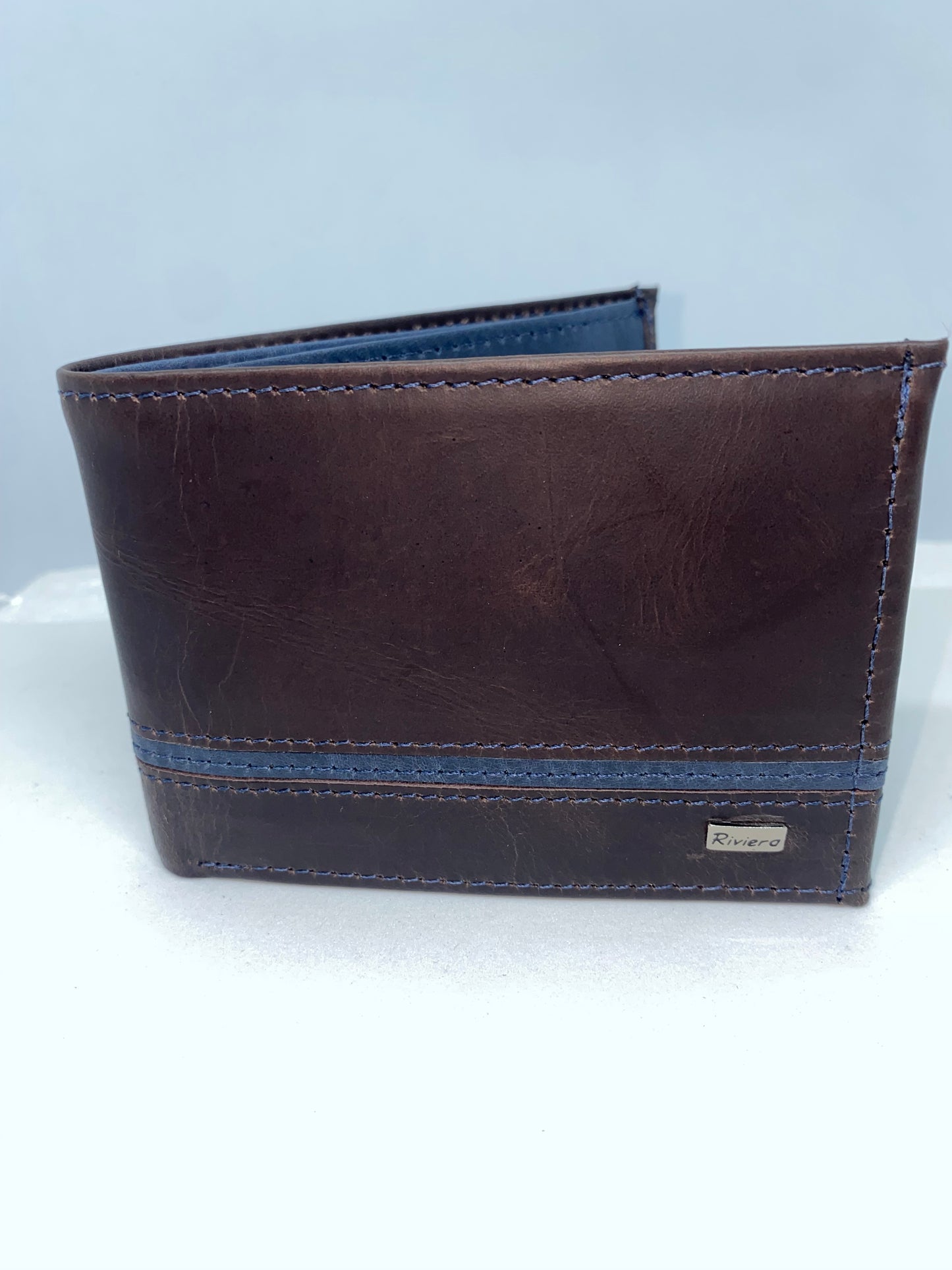 B6237 - Billetera de cuero Genuino marca Riviera