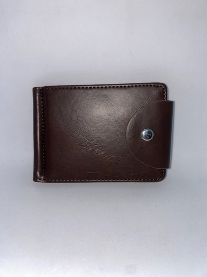 TPB01 - Tarjetero con clic para Pisa Billetes de cuerina marca Quality Leather