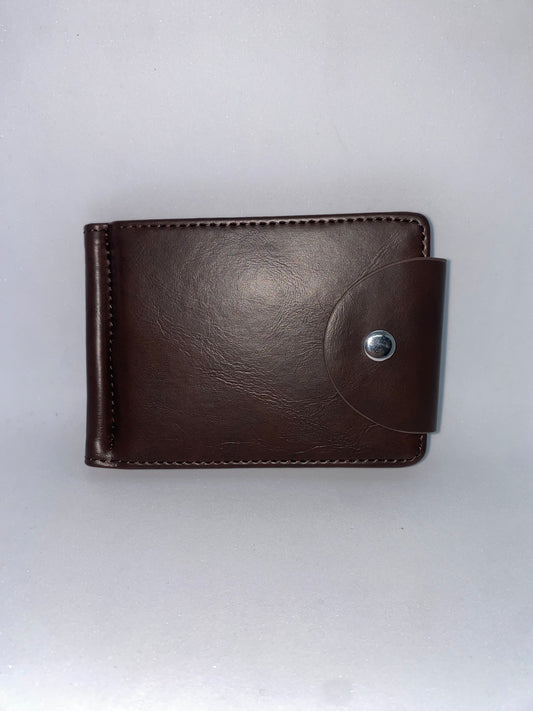 TPB01 - Tarjetero con clic para Pisa Billetes de cuerina marca Quality Leather
