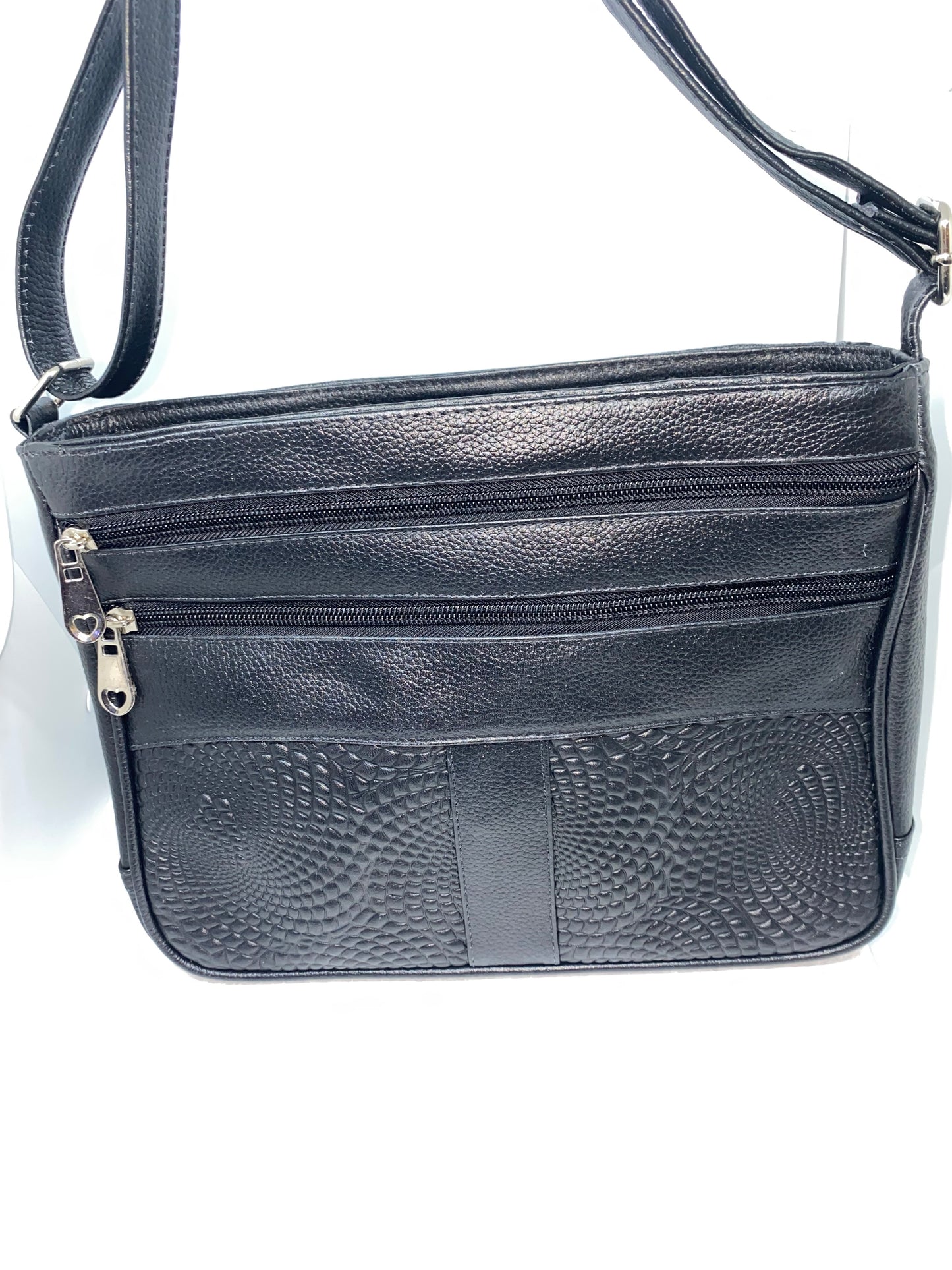 CML58 - Carriel manos libres con doble cierre marca Quality Leather