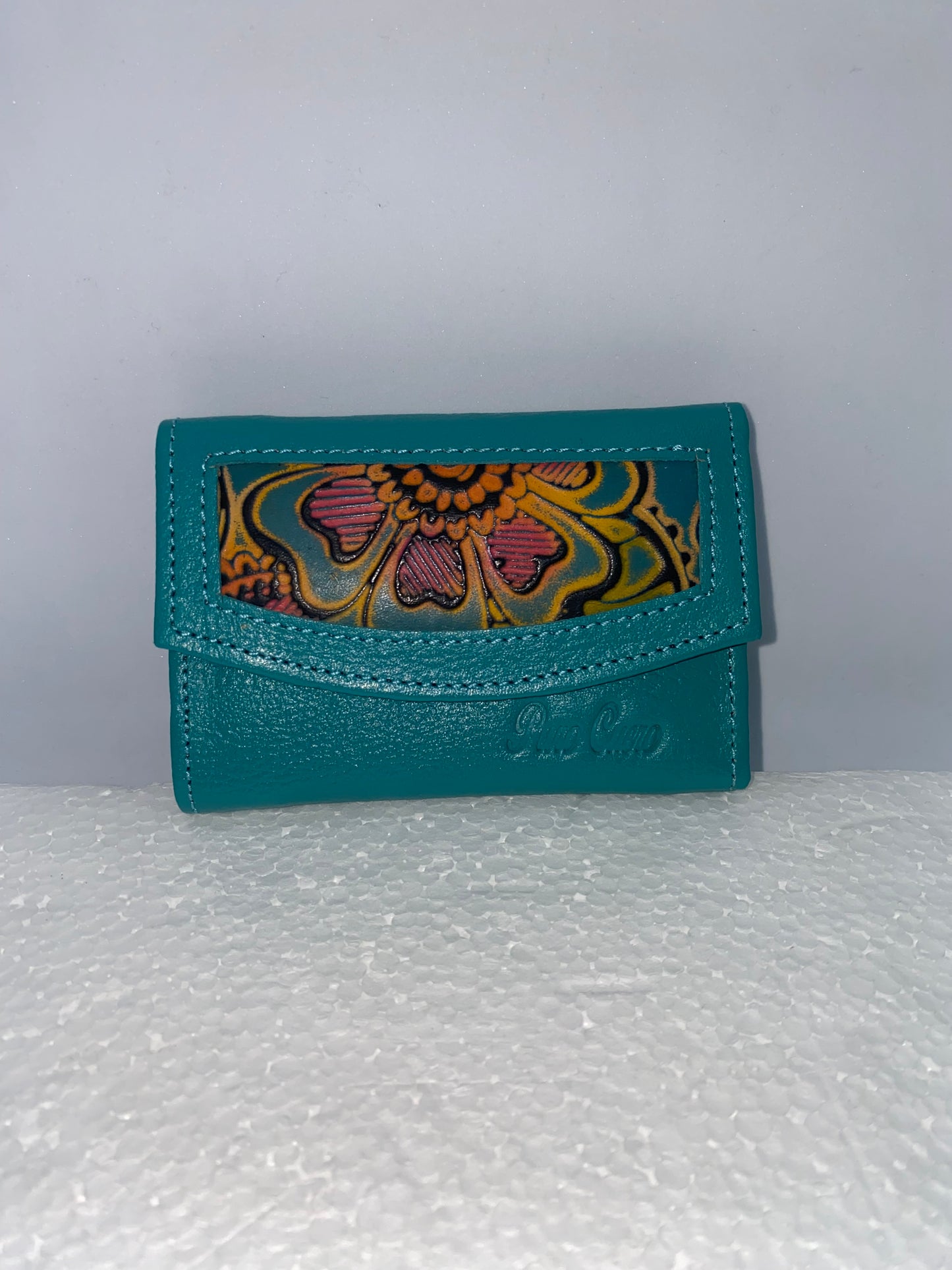 W510 - Wallet mini de cuero Graso marca Quality Leather