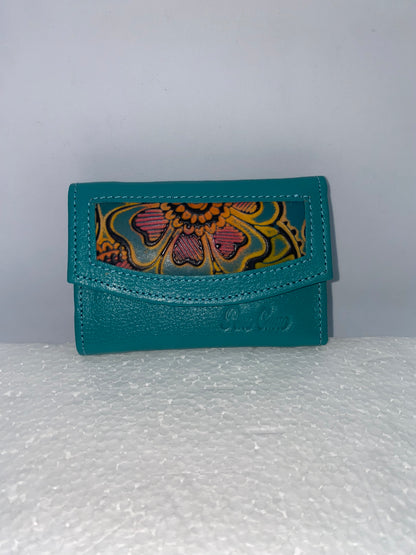 W510 - Wallet mini de cuero Graso marca Quality Leather