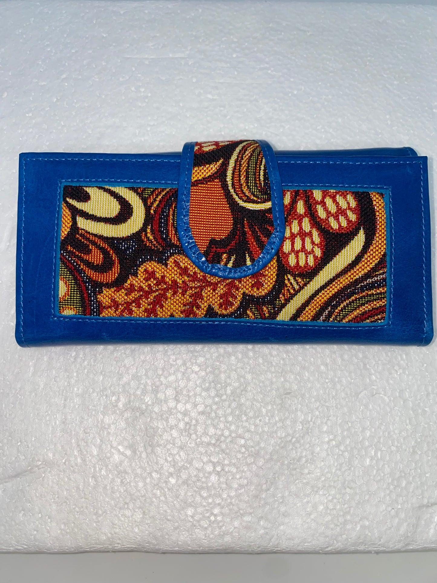 W2009 - Wallet de cuero para dama con mola