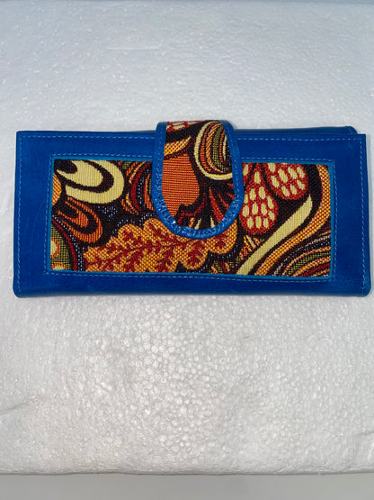 W2009 - Wallet de cuero para dama con mola