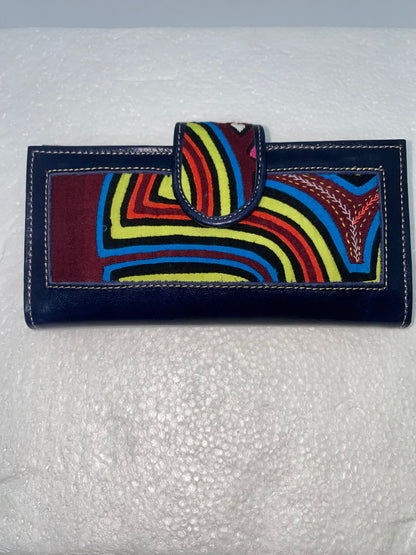 W2009 - Wallet de cuero para dama con mola