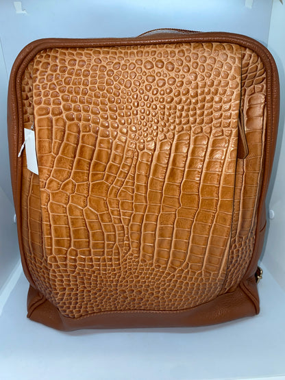 M01 - Mochila de cuero para dama doble cierre