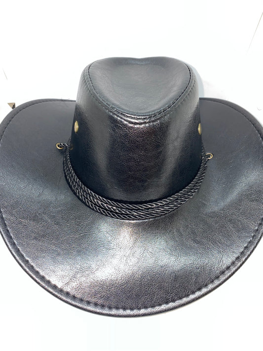 SC12 - Sombrero Cuerina de Vaquero con cuerda ajustable