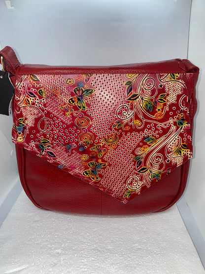 BDP69 - Bolso de cuero Graso para dama estilo pintado marca Quality Leather