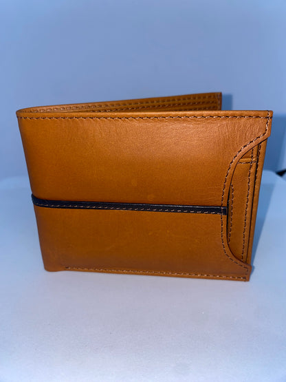 B011 - Billetera de cuero graso marca Quality Leather