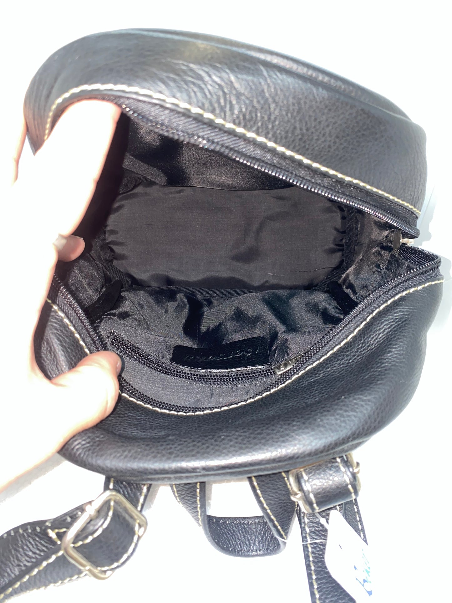 M2497 - Mochila de cuero pequeña para dama (Alba)