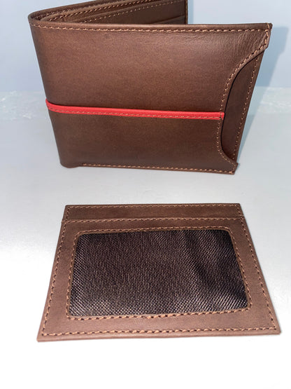 B011 - Billetera de cuero graso marca Quality Leather
