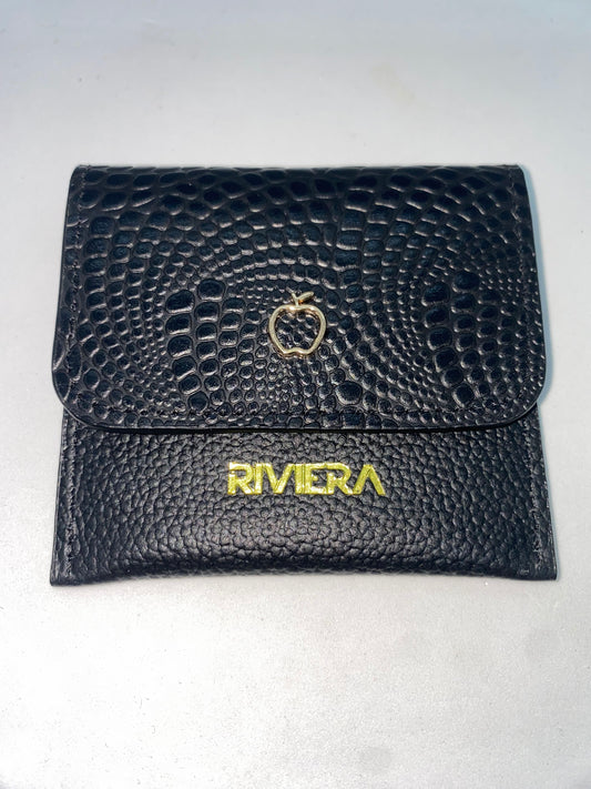 T44 - Tarjetero de cuero para dama marca Riviera