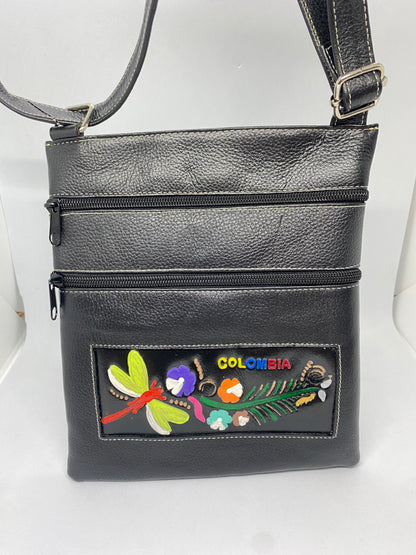 BC40 - Bolso plano de cuero Tala Colombiano