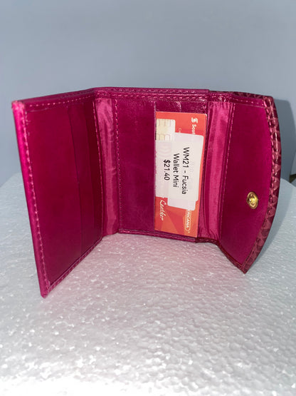 WM21 - Wallet mini de cuero para dama