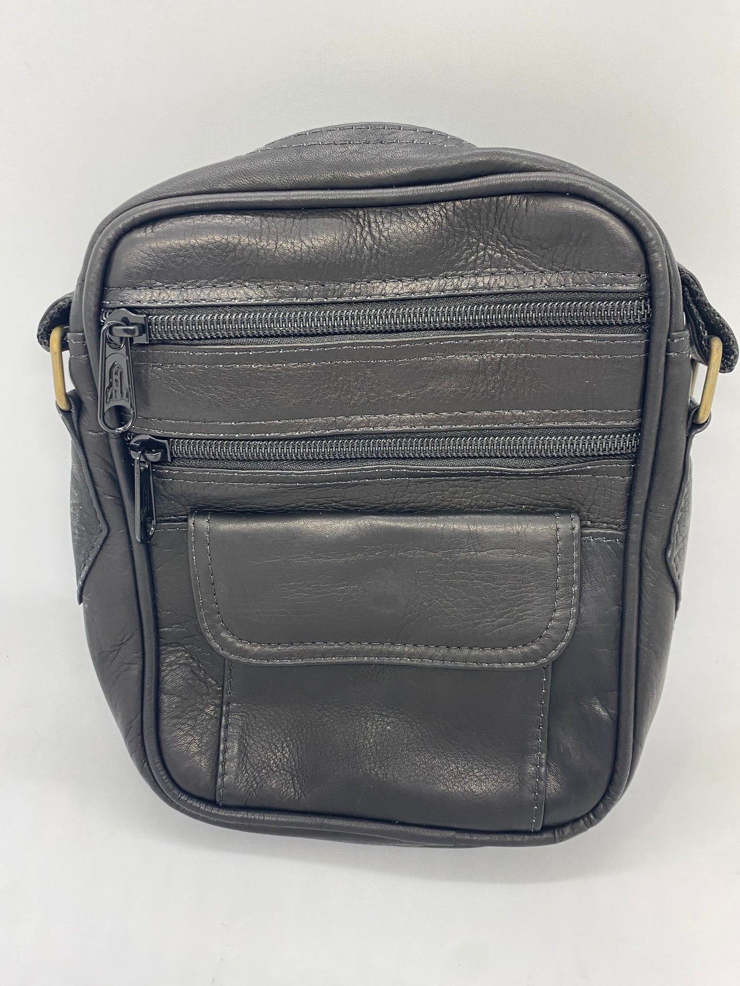 CMA30 - Carriel moto de cuero Tula marca Quality Leather de Alba