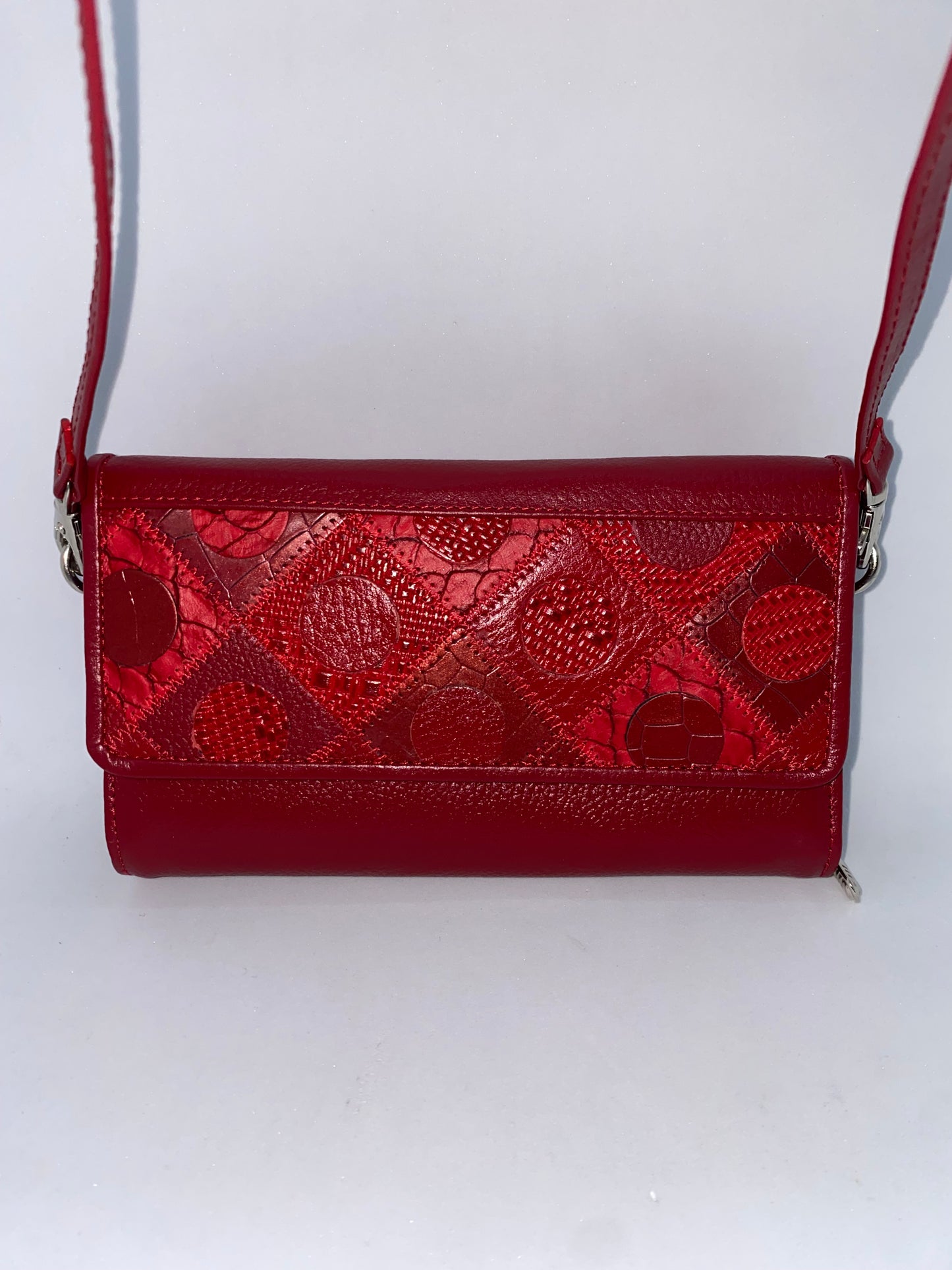 WPC55 - Wallet correa de cuero Graso para dama marca Quality Leather