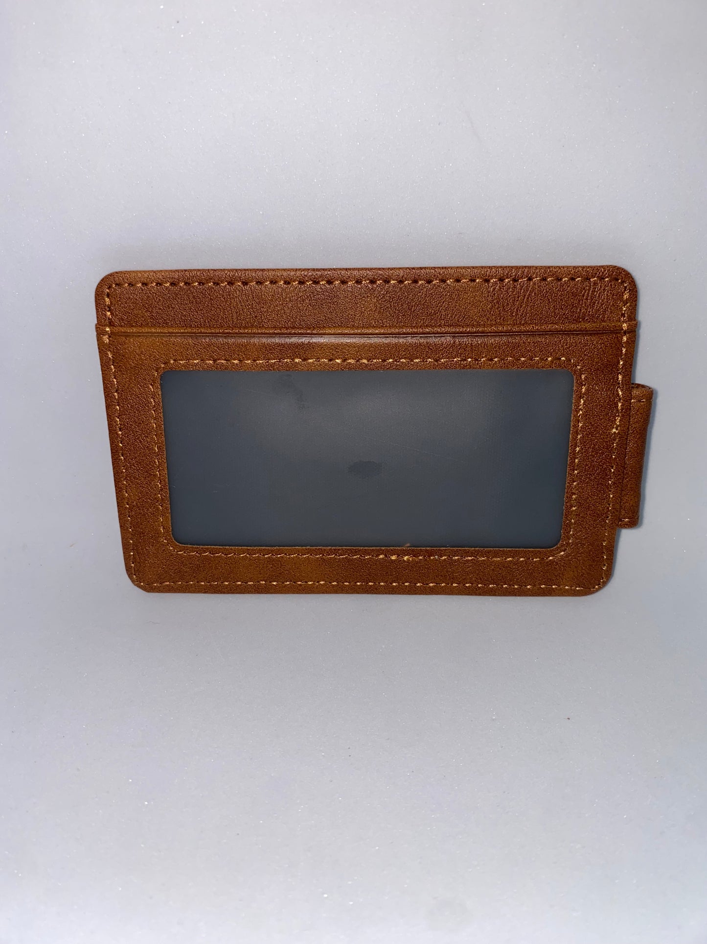 TPB02 - Tarjetero con clic pisa billetes de cuerina marca Quality Leather