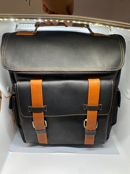 ME90 - Mochila de cuero Tula tipo scout marca Quality Leather
