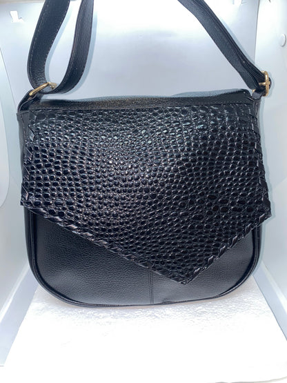 BDP69 - Bolso de cuero Graso para dama estilo pintado marca Quality Leather