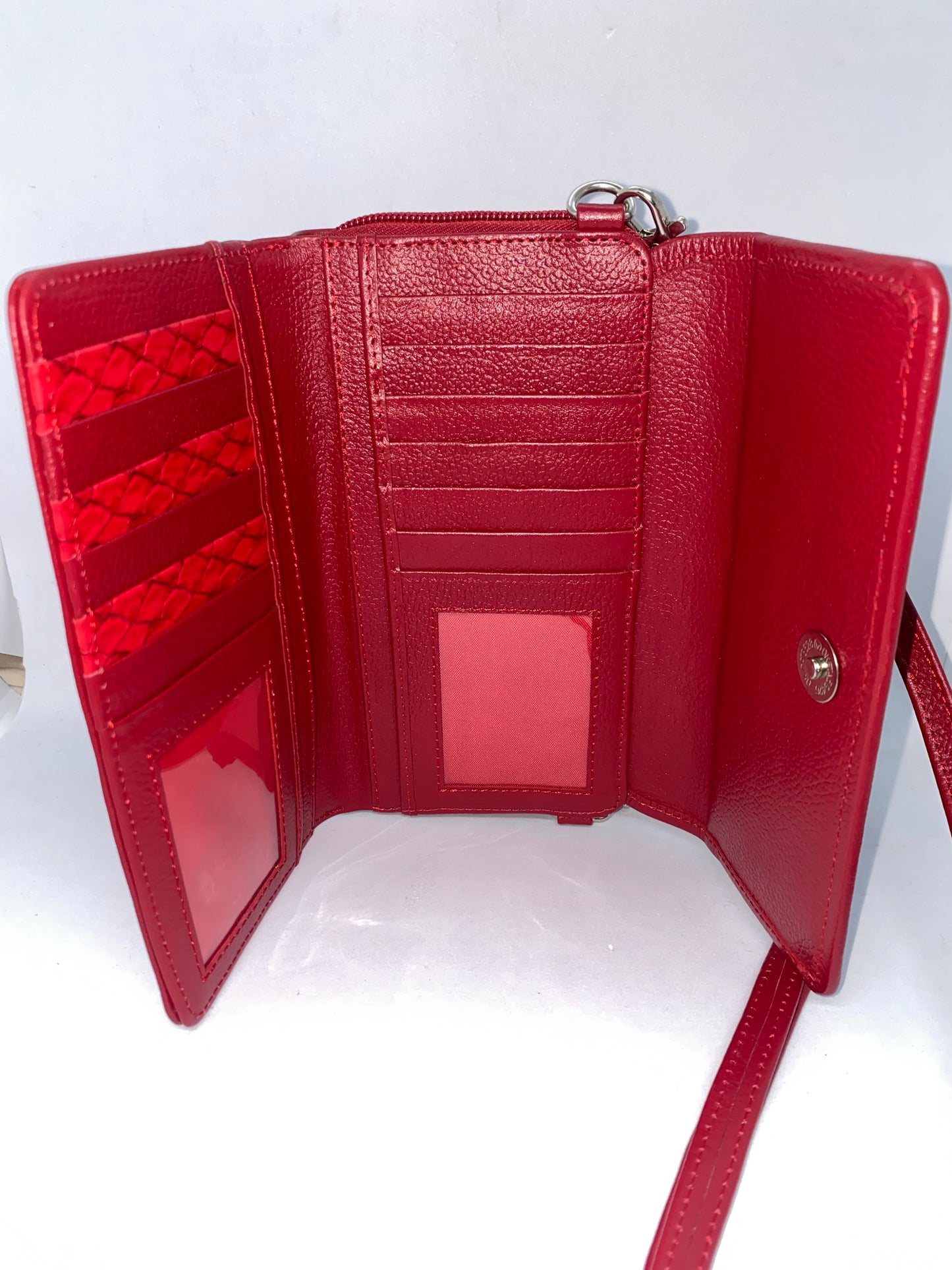 WPC55 - Wallet correa de cuero Graso para dama marca Quality Leather