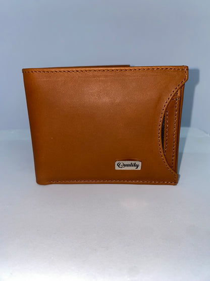 B011 - Billetera de cuero graso marca Quality Leather
