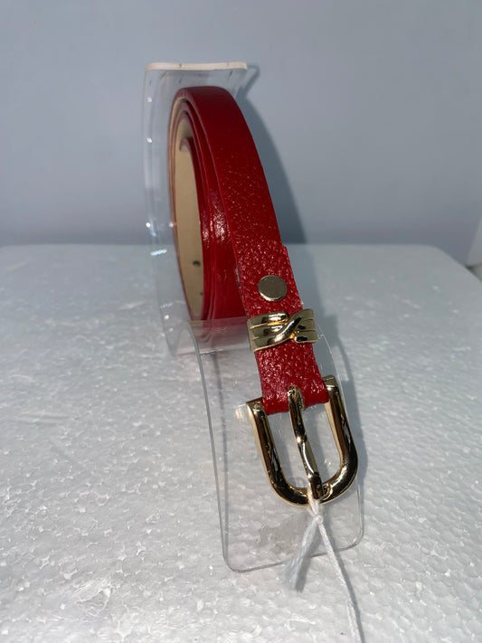 CODD15 - Correa de cuero liso delgada para dama marca Quality Leather