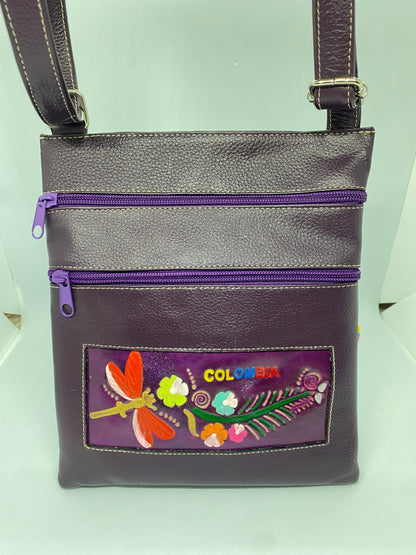 BC40 - Bolso plano de cuero Tala Colombiano