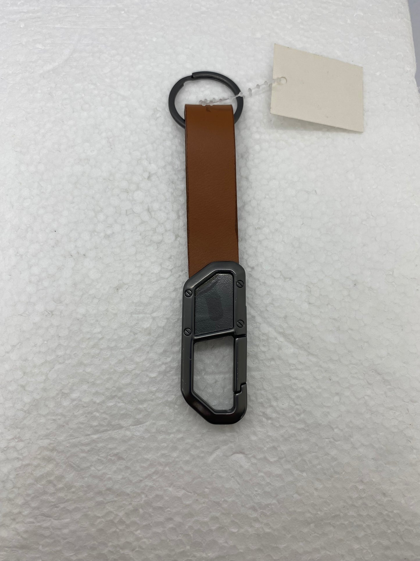 LL1859 - Llavero de cuero Graso con clinch metalico