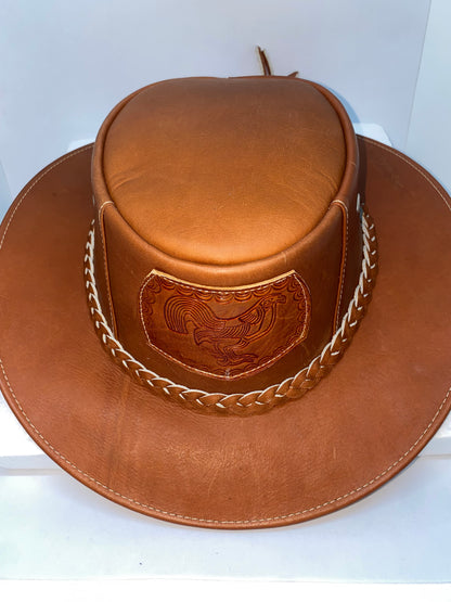 SCD40 - Sombrero de cuero con diseño