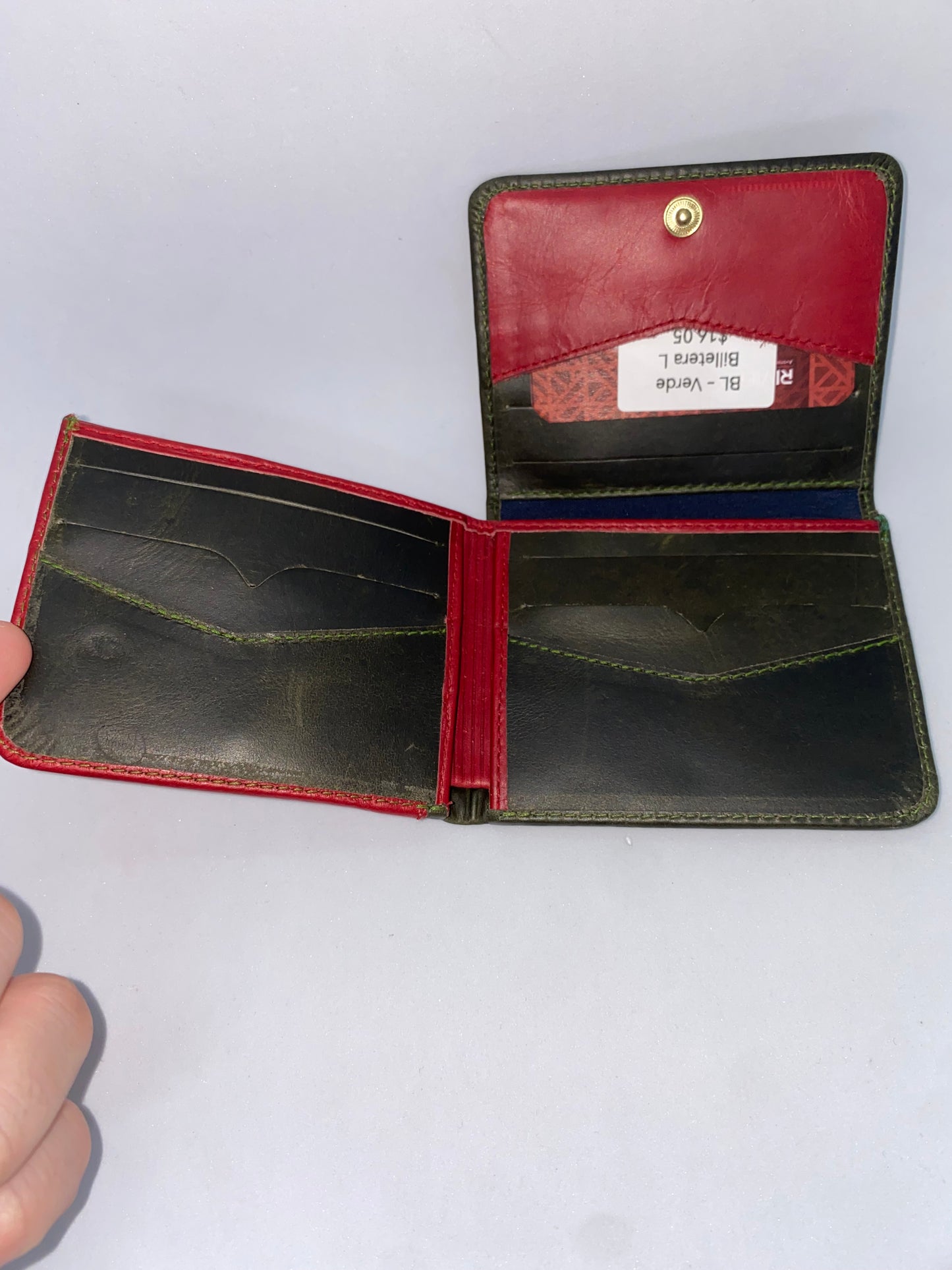 BL - Billetera de cuero Graso en forma de L marca Quality Leather
