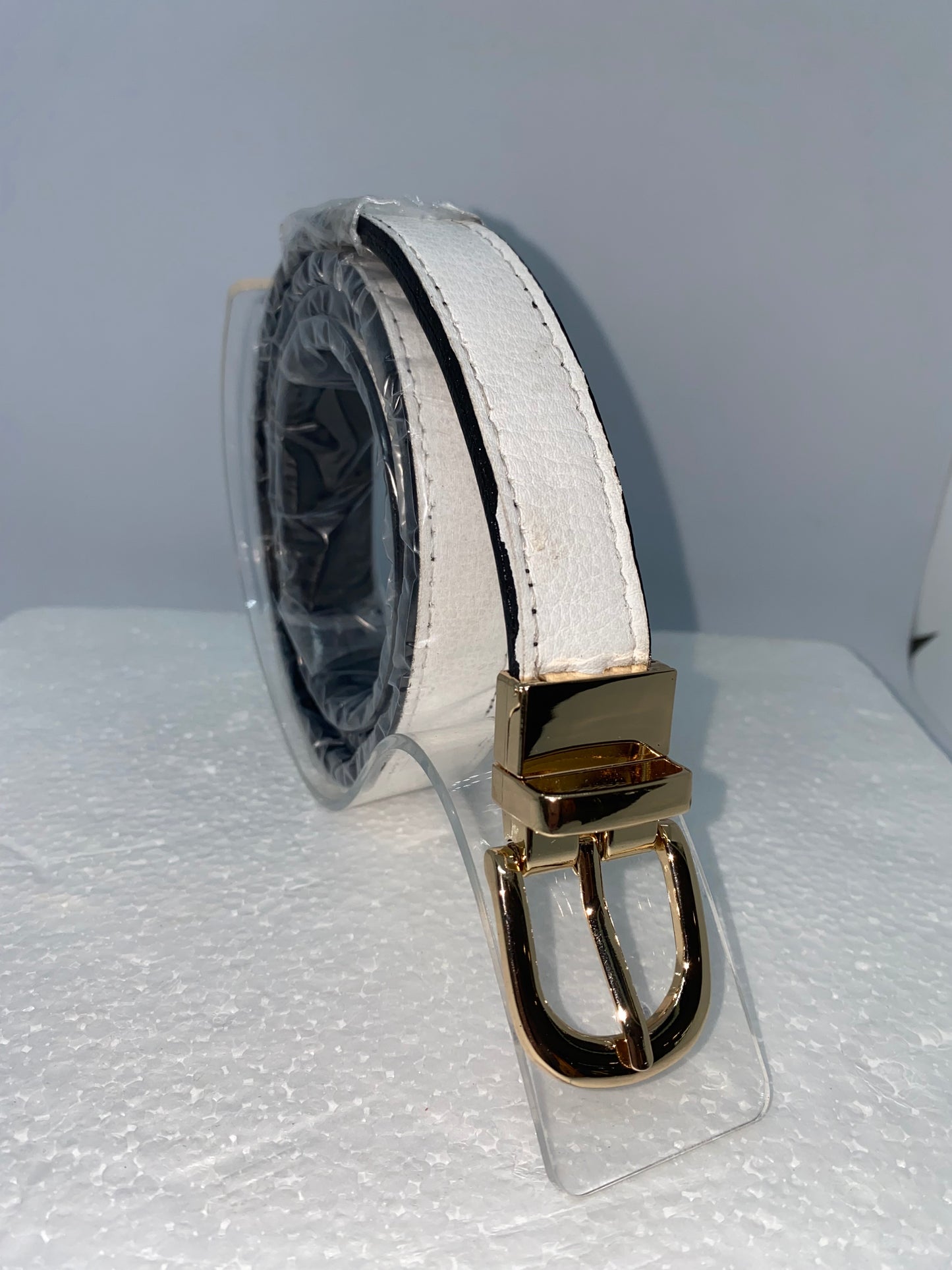 COA1 - Correa de cuero reversible para dama marca Quality Leather