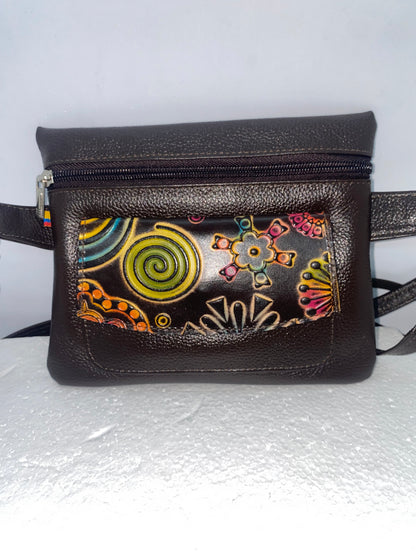 CCP35 - Carriel de cuero pintado para dama de cuero marca Quality Leather