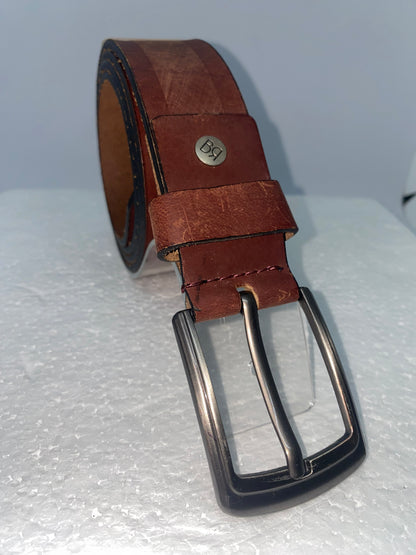C011 - Correa de cuero Graso para caballero clasica marca Quality Leather