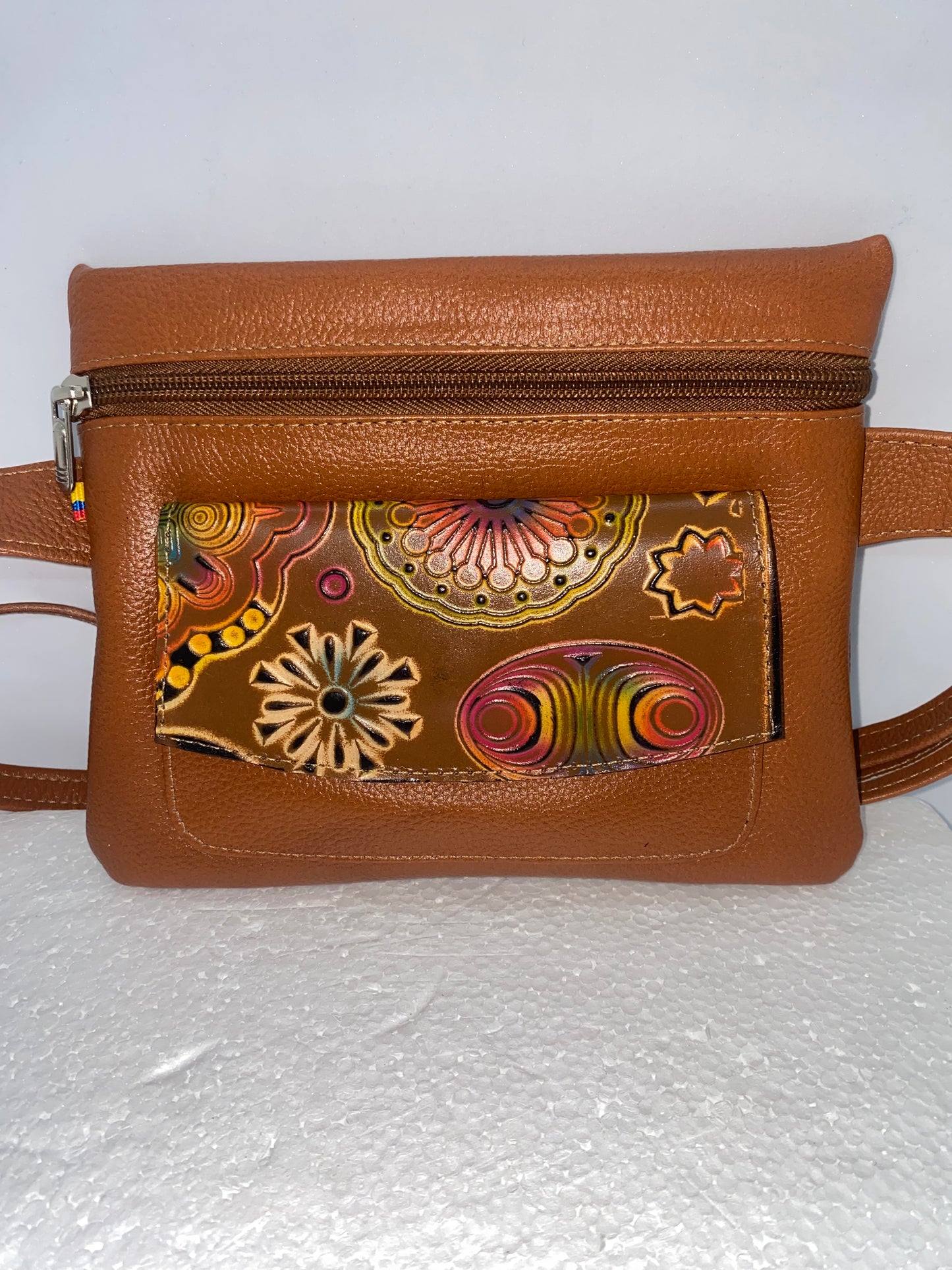CCP35 - Carriel de cuero pintado para dama de cuero marca Quality Leather