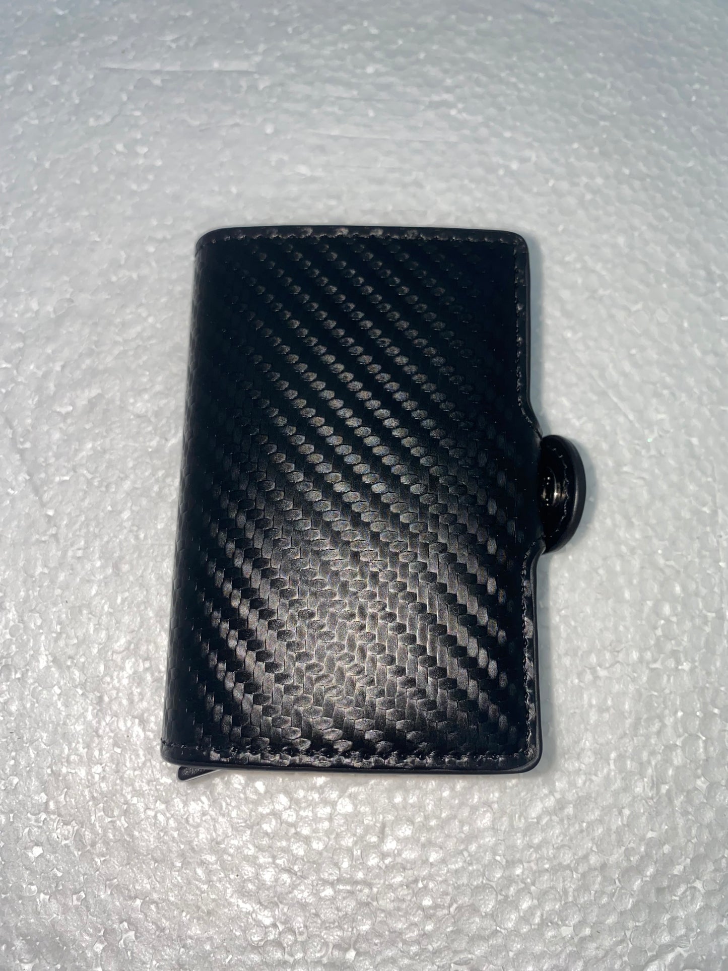 T225 - Tarjetero de cuerina con protección RFI con doble caset