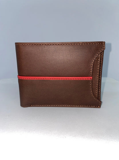 B011 - Billetera de cuero graso marca Quality Leather