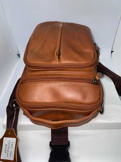 C333 - Carriel mochila de cuero Graso adaptable marca Quality Leather
